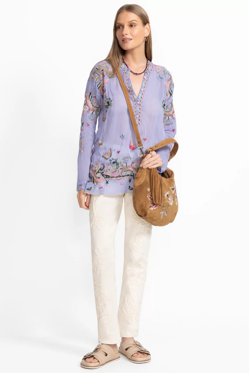 Johnny Was SAMI TUNIC Persian Violet
