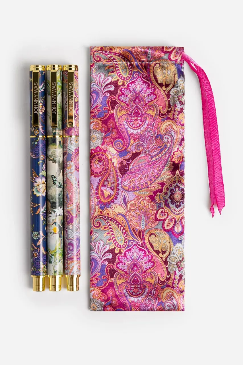 Johnny Was SANDALWOOD PINK PEN SET Sandalwood Pink