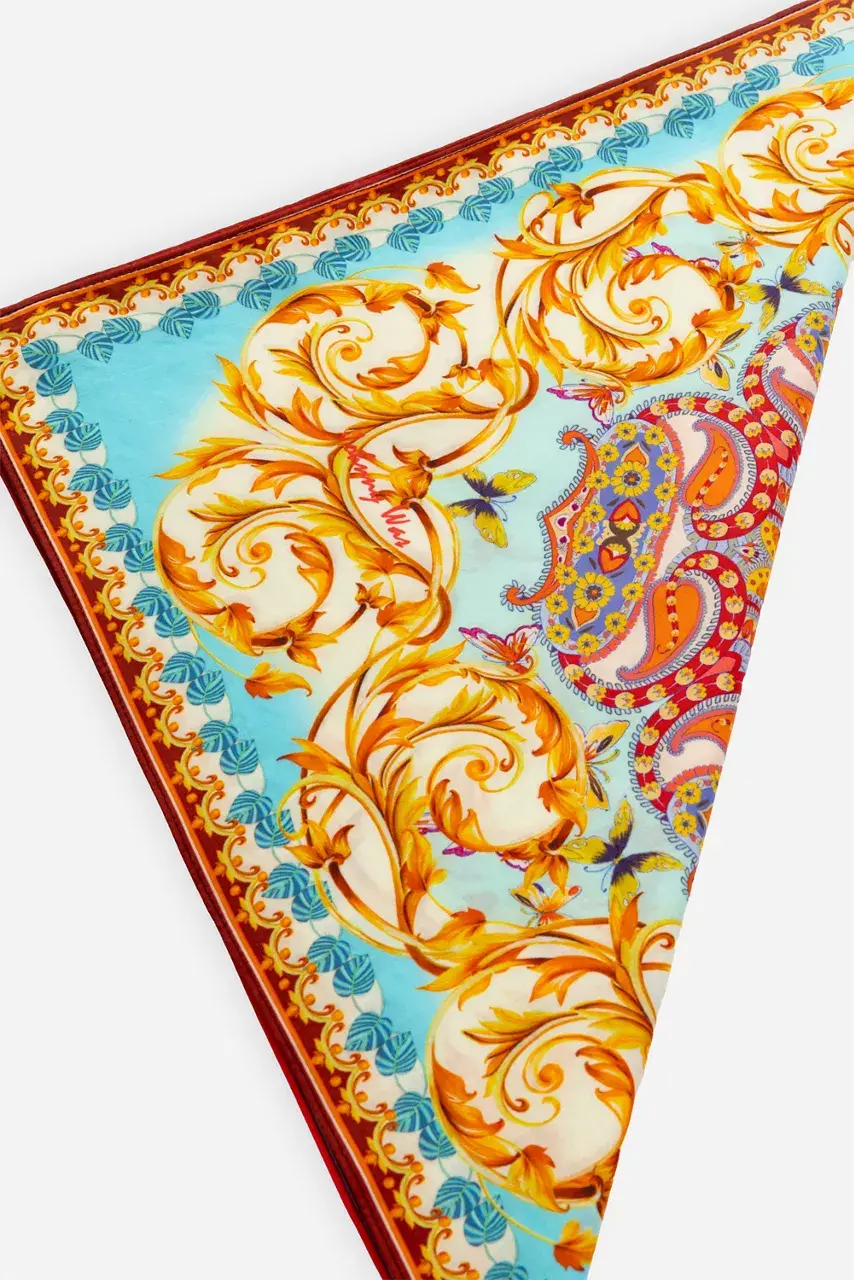 Johnny Was SCROLL HEAD SCARF Scroll Scarf