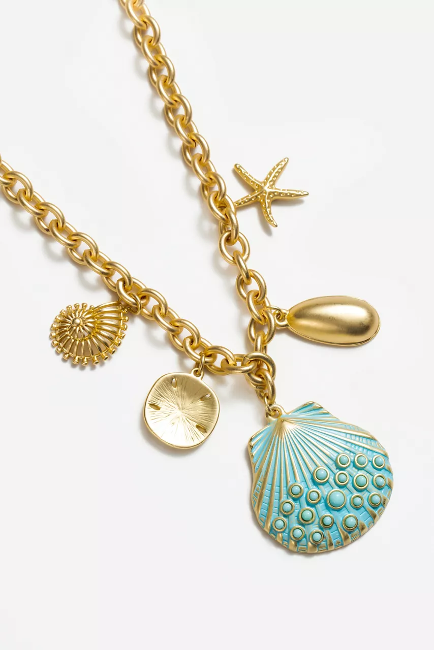 Johnny Was SEASCAPE CHARM NECKLACE Gold