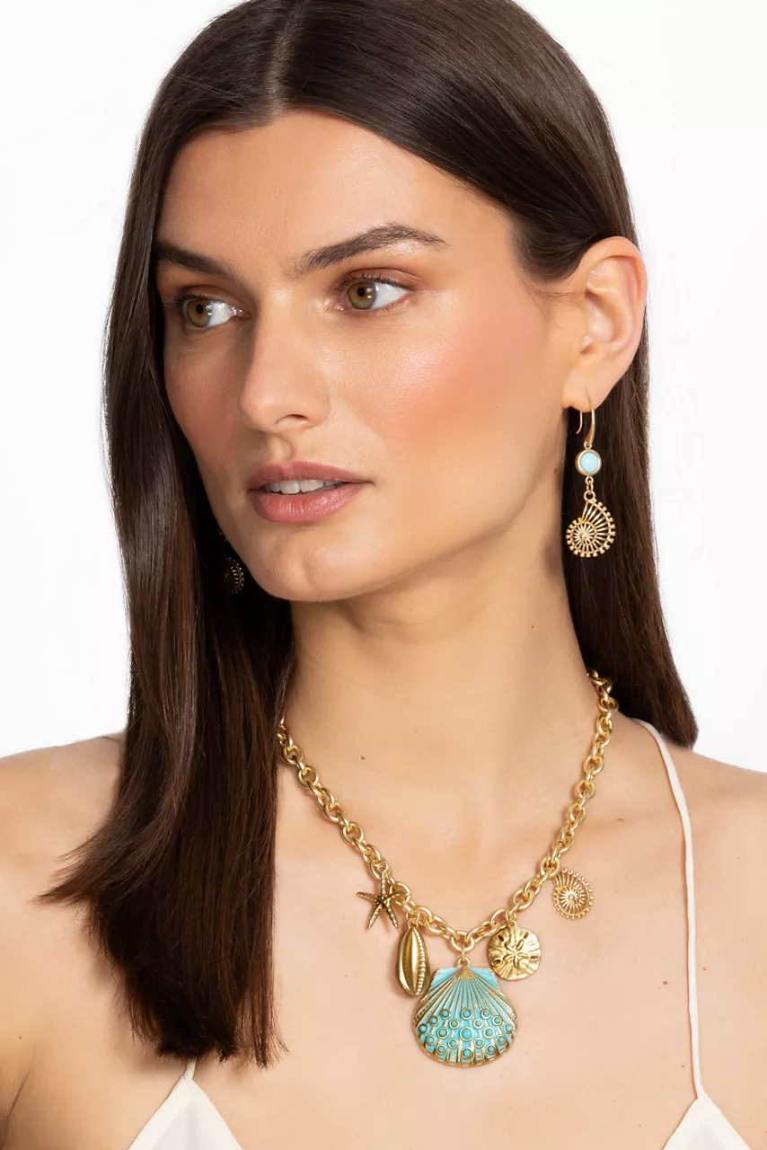 Johnny Was SEASCAPE CHARM NECKLACE Gold