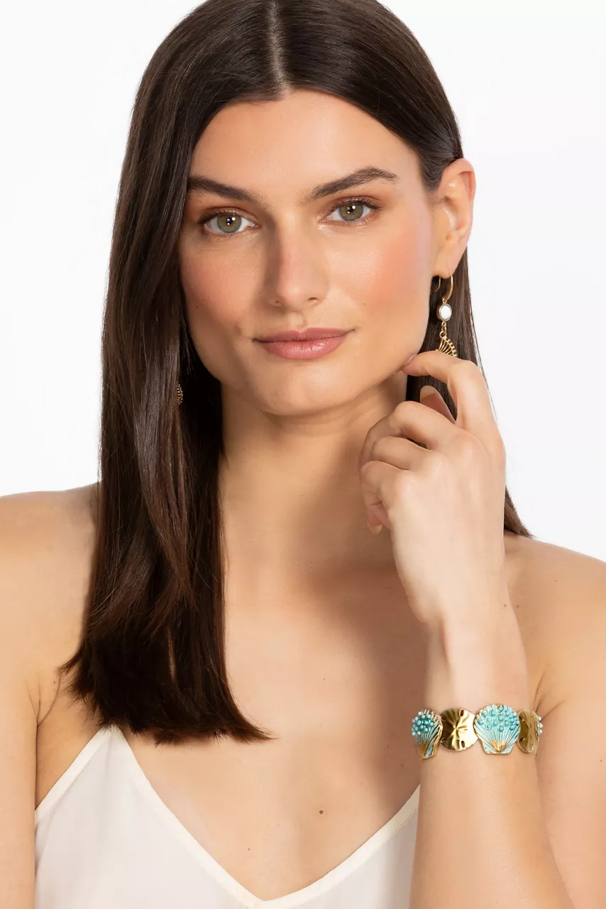 Johnny Was SEASCAPE CUFF BRACELET Gold