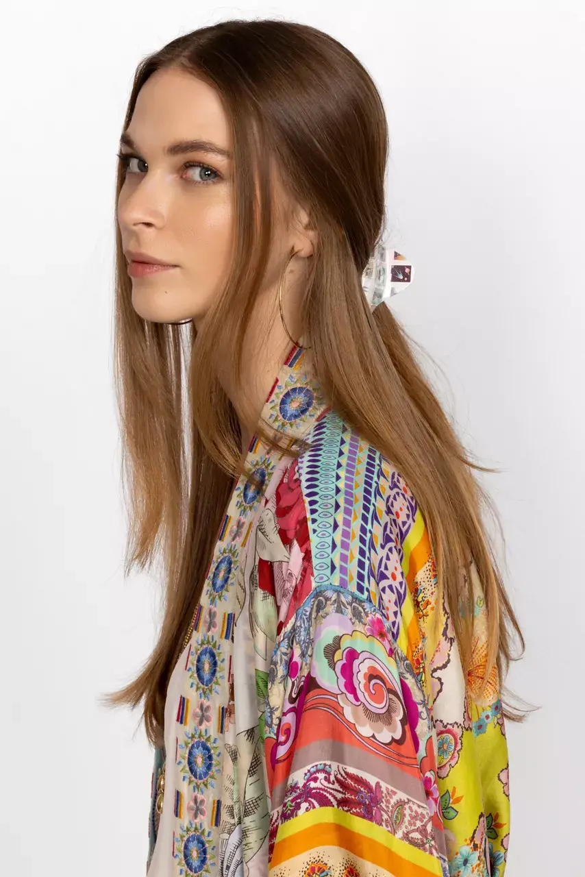 Johnny Was SEKAI HAIRCLIP Cream