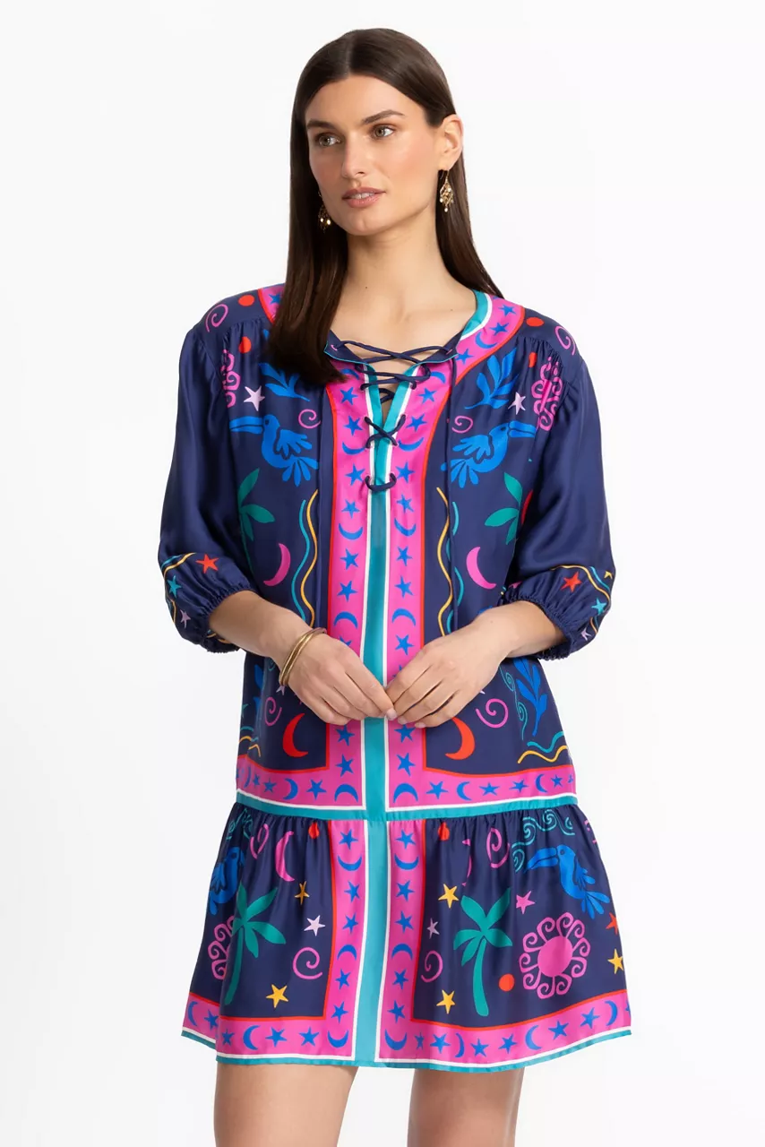 Johnny Was SELENA MINI DRESS Palomas Island