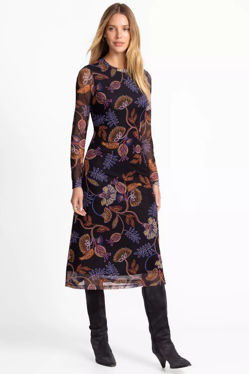 johnny was SHELLY ASYMMETRIC MESH DRESS Ginnie