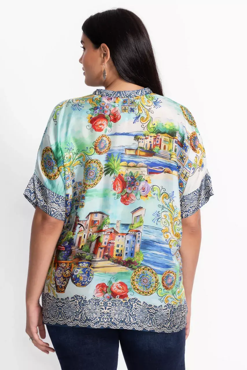 Johnny Was SHIRO BUTTONED DOWN SHIRT Christy