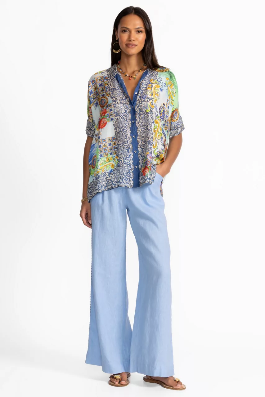 Johnny Was SHIRO BUTTONED DOWN SHIRT Christy