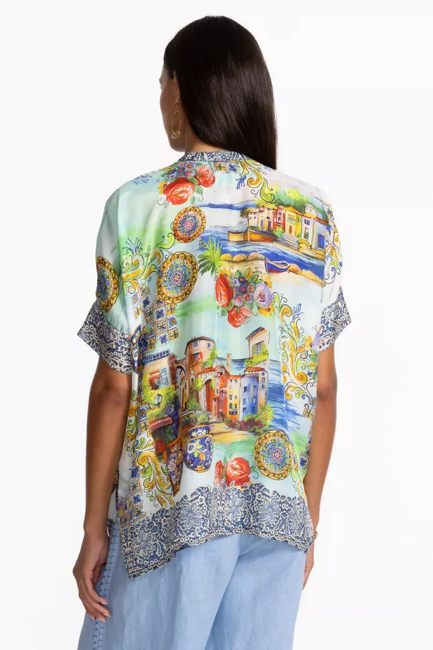 Johnny Was SHIRO BUTTONED DOWN SHIRT Christy