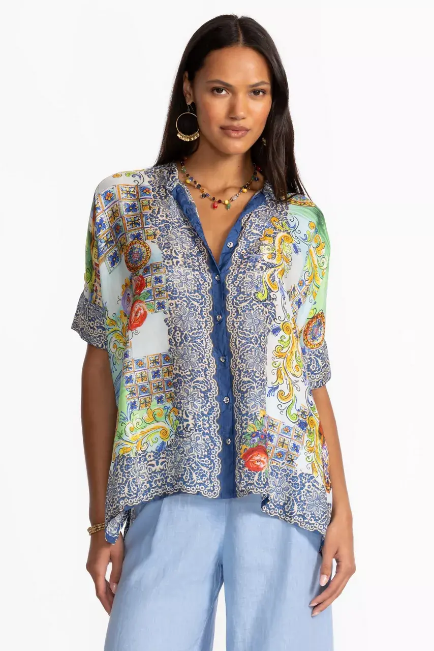 johnny was SHIRO BUTTONED DOWN SHIRT Christy