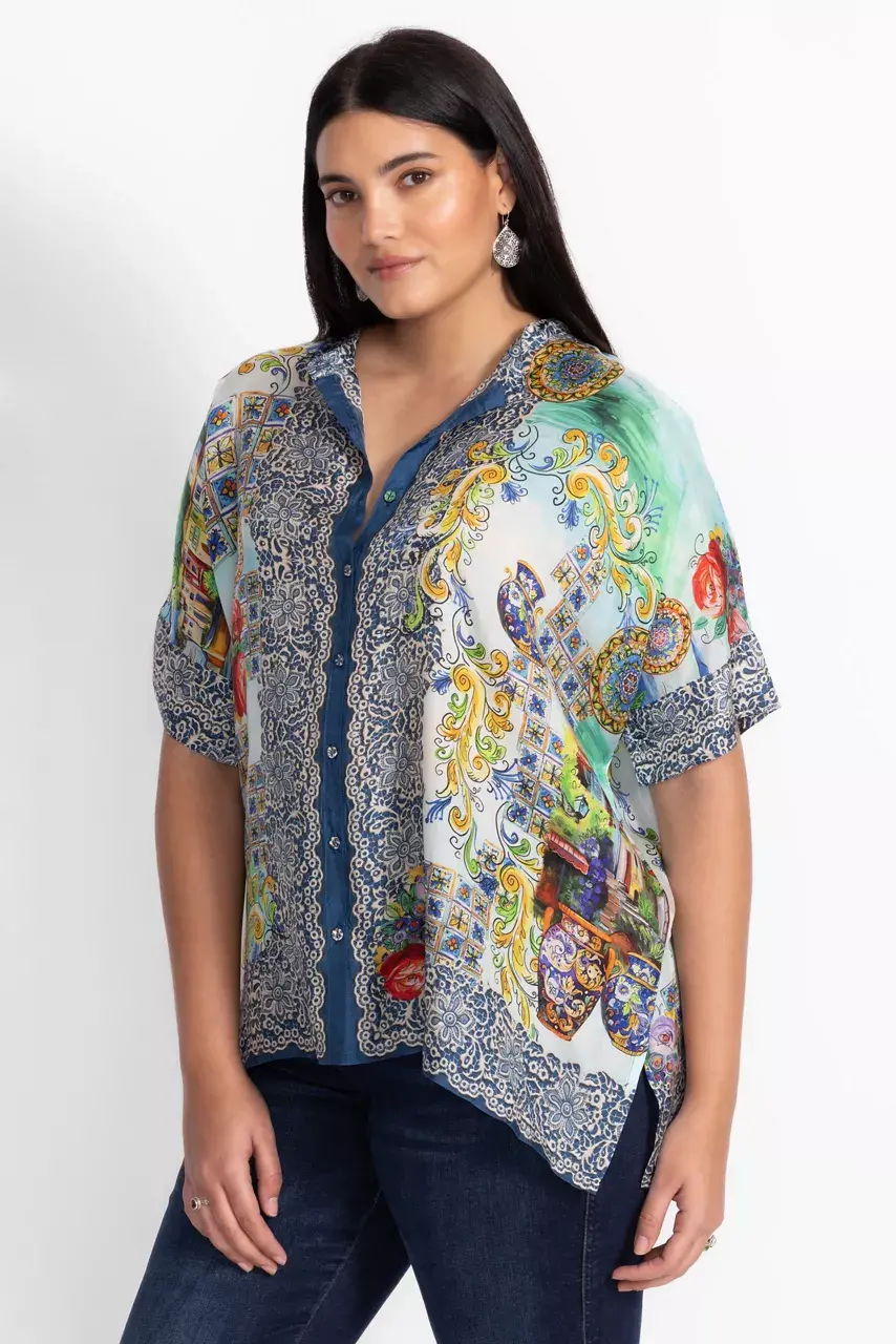 johnny was SHIRO BUTTONED DOWN SHIRT Christy