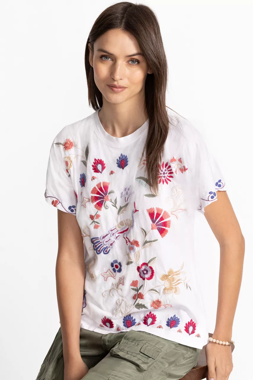 johnny was SIDE SLIT DOLMAN TEE White