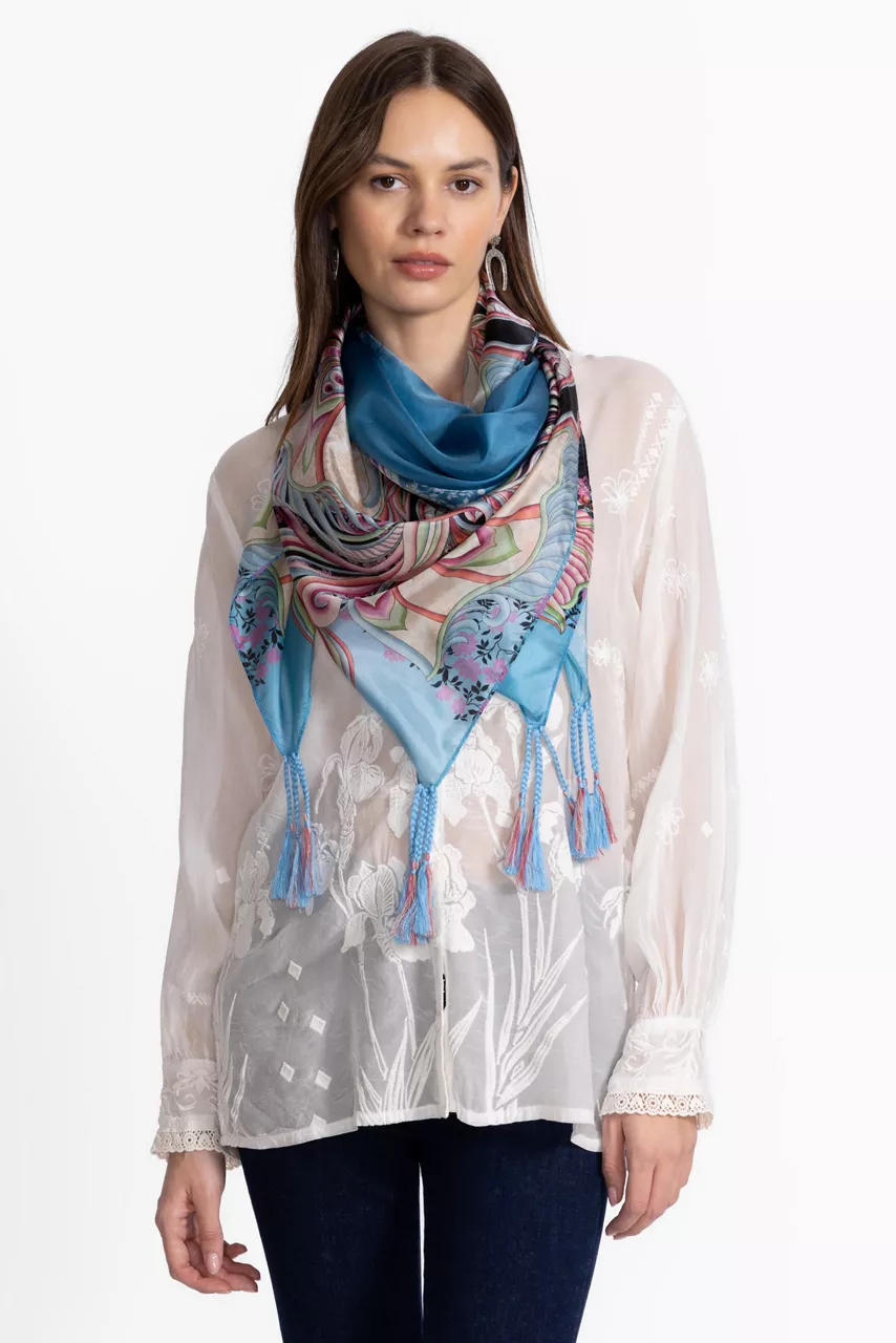 Johnny Was SILK SCARF Volante Scarf