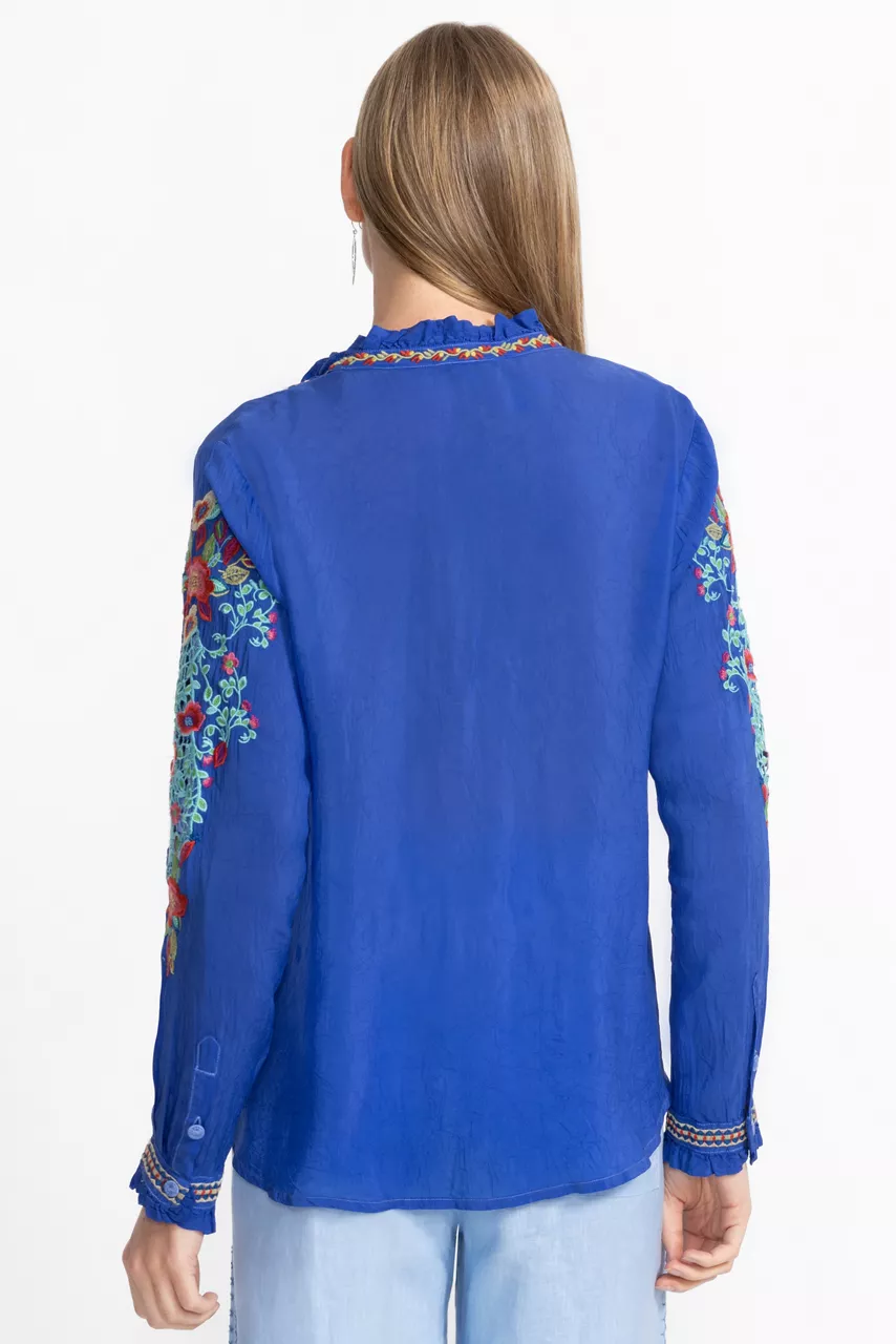 Johnny Was SIMONE BLOUSE Bluing