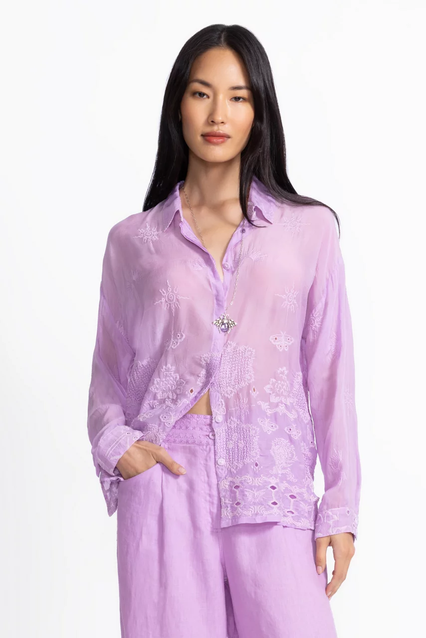 Johnny Was SLIM AUDREY BUTTON DOWN