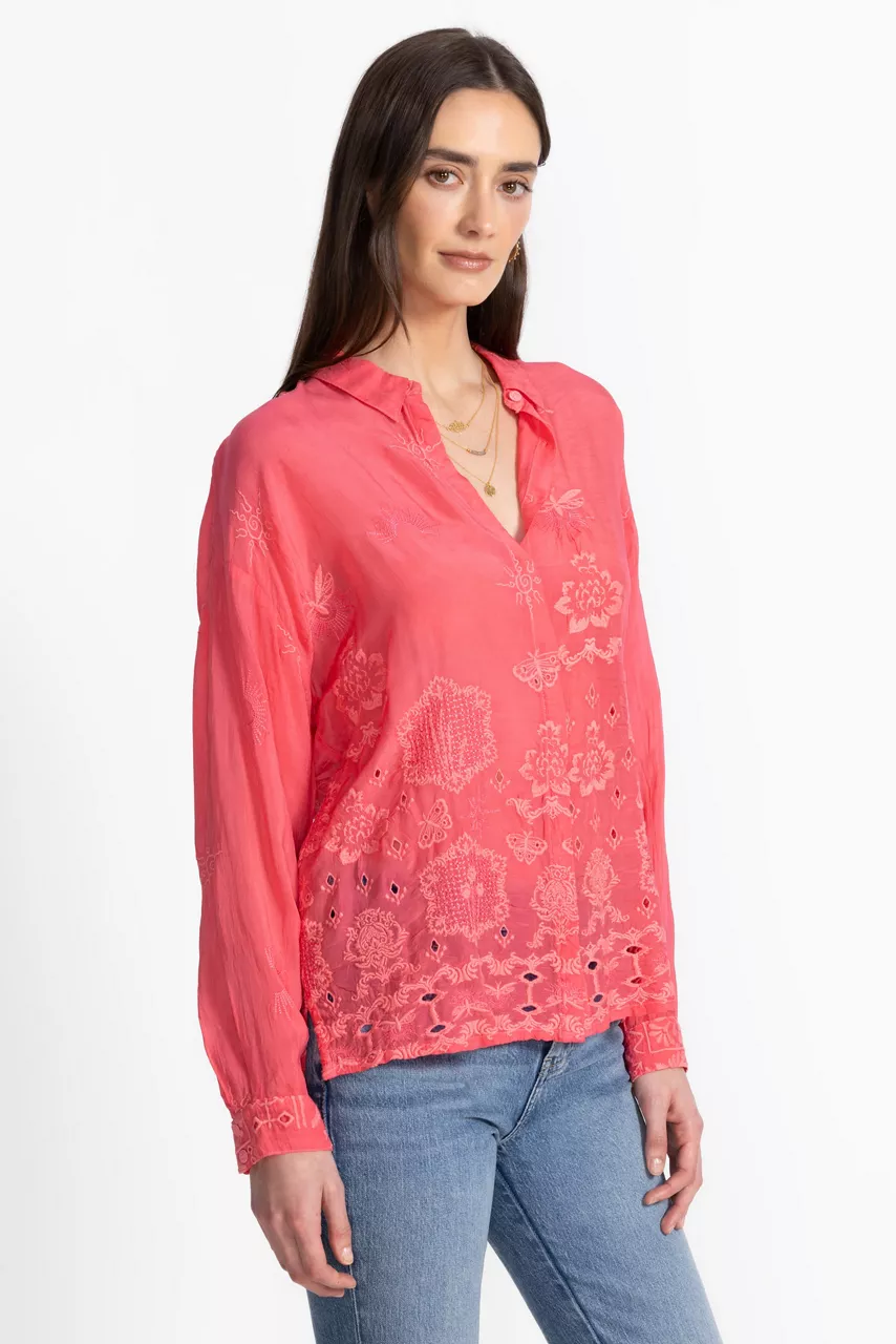 Johnny Was SLIM AUDREY BUTTON DOWN