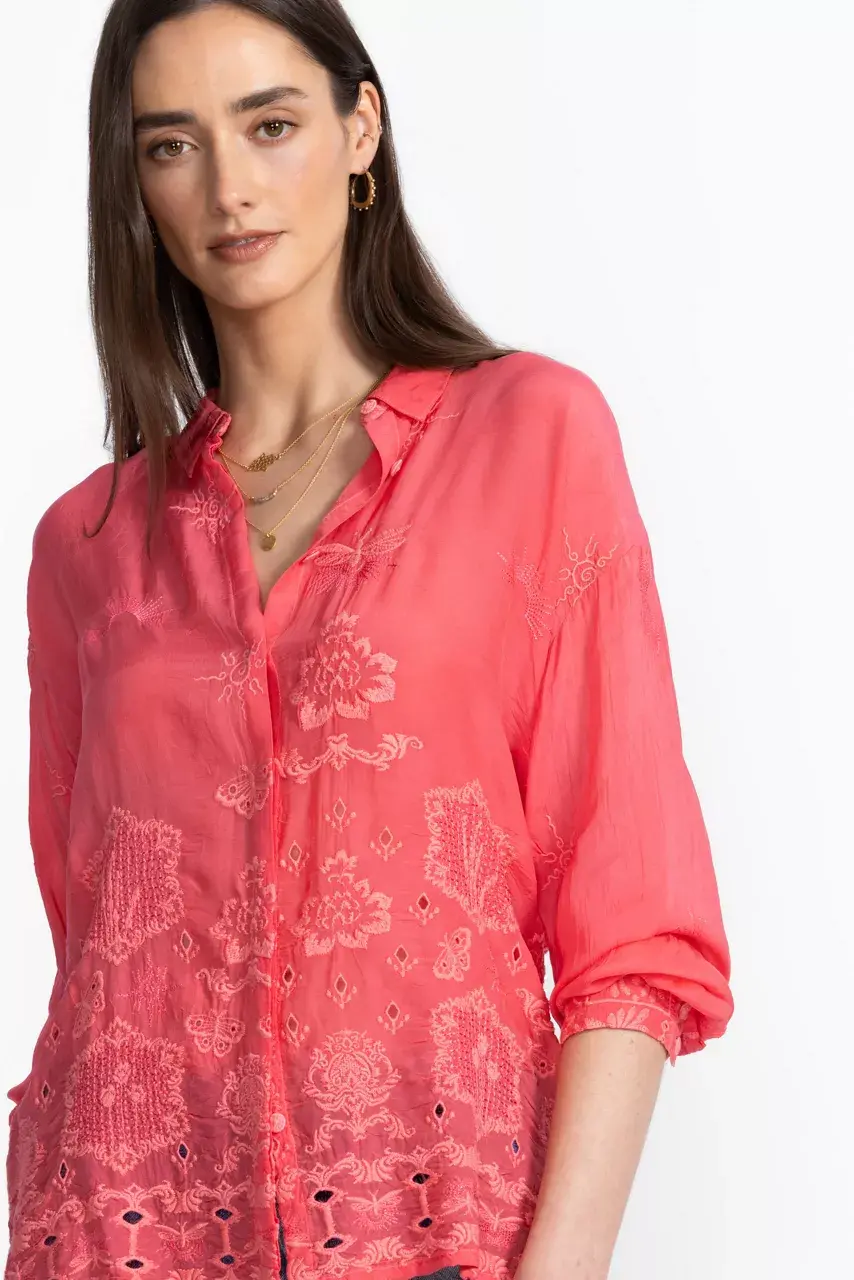 Johnny Was SLIM AUDREY BUTTON DOWN