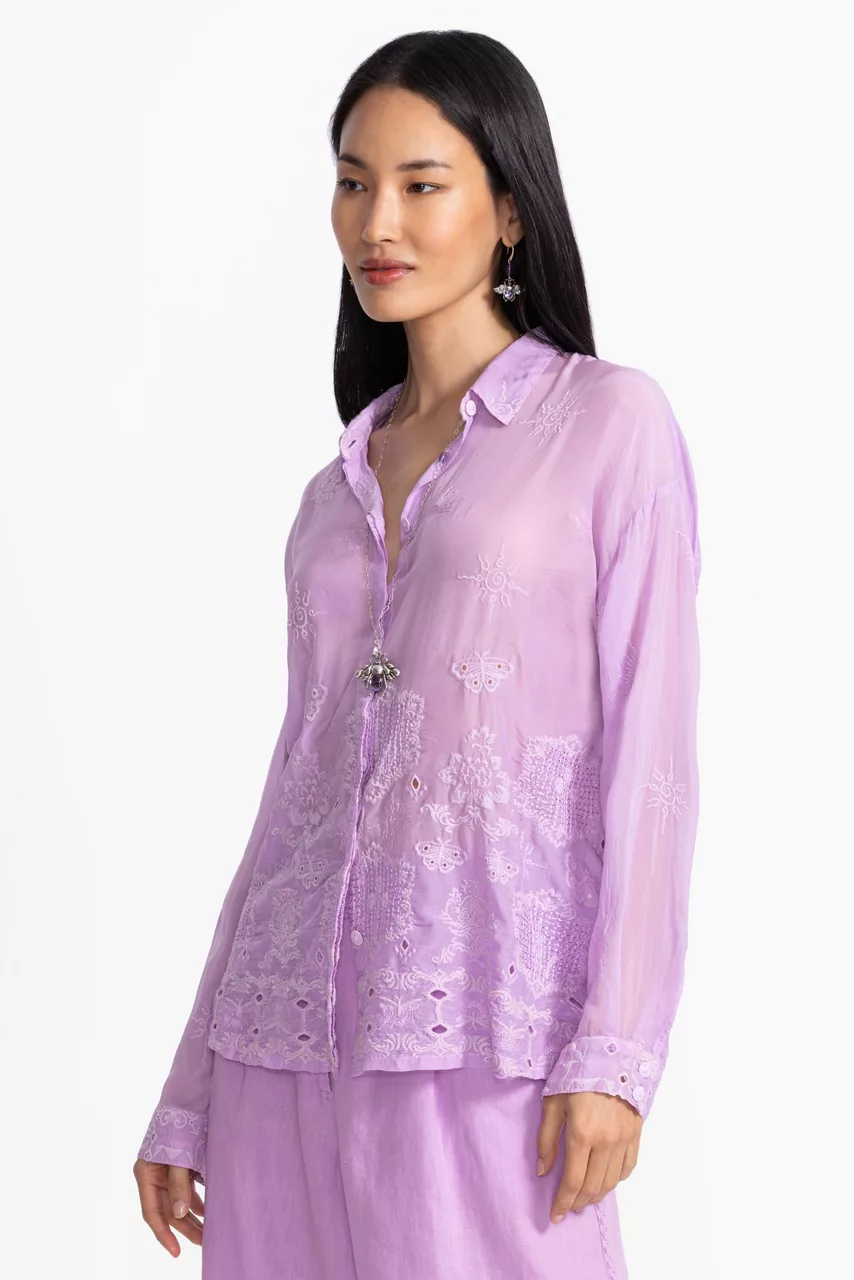 johnny was SLIM AUDREY BUTTON DOWN