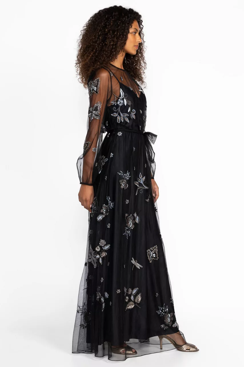 Johnny Was SPELLBOUND BLACK DRESS Black