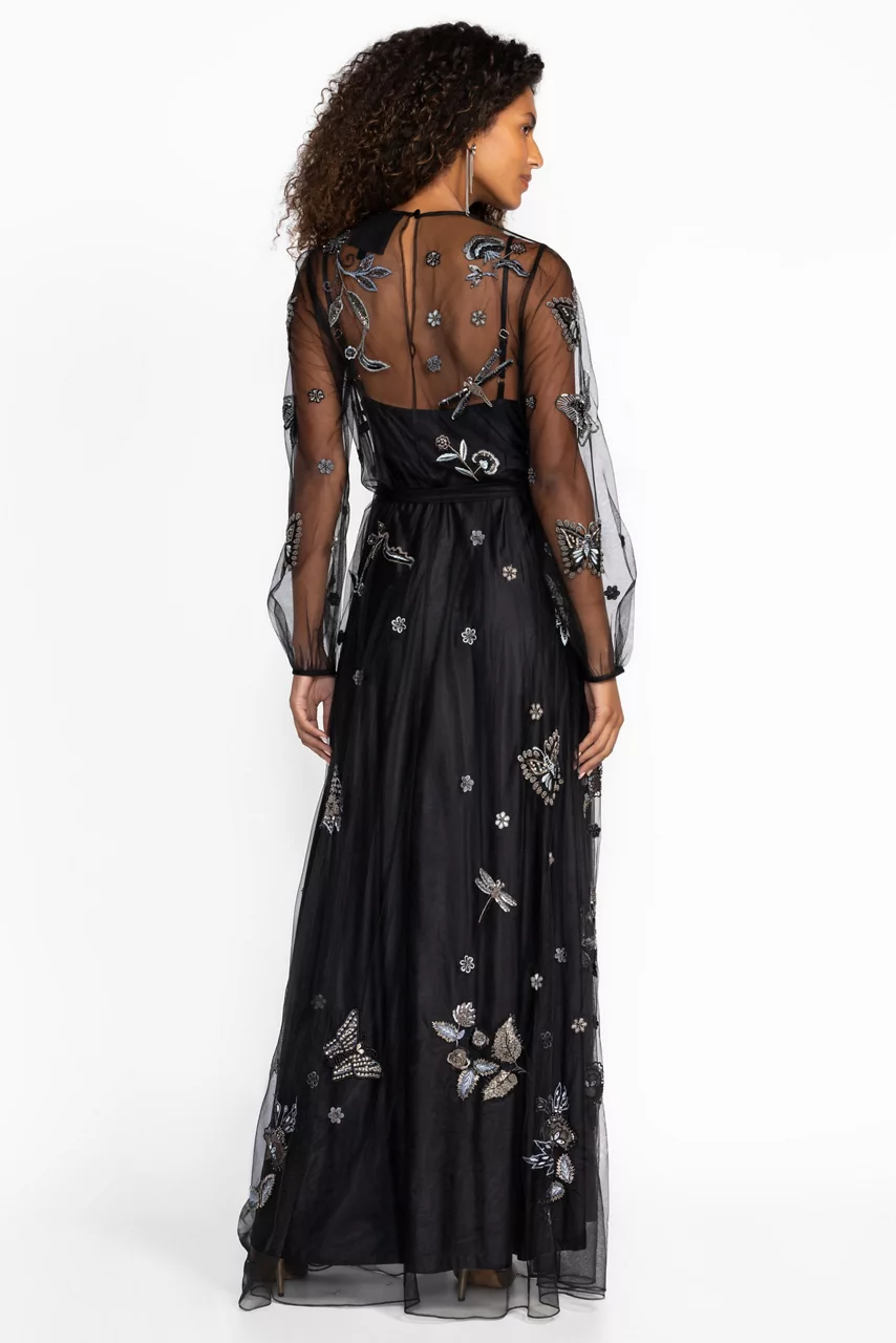 Johnny Was SPELLBOUND BLACK DRESS Black