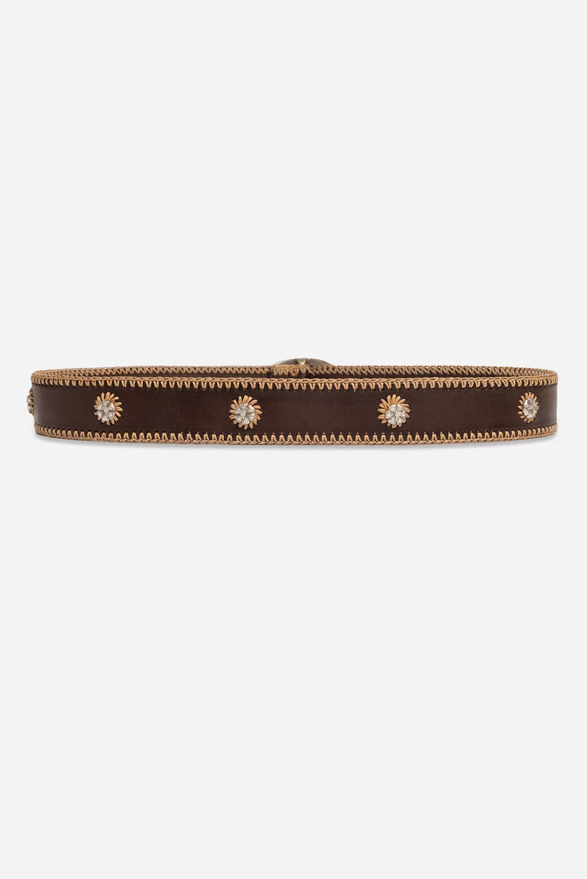 Johnny Was STELLA ITALIAN LEATHER BELT T.moro
