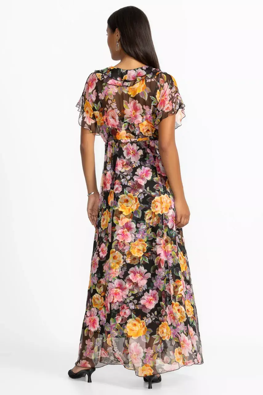 Johnny Was SURI RUFFLE MAXI DRESS Kasumi