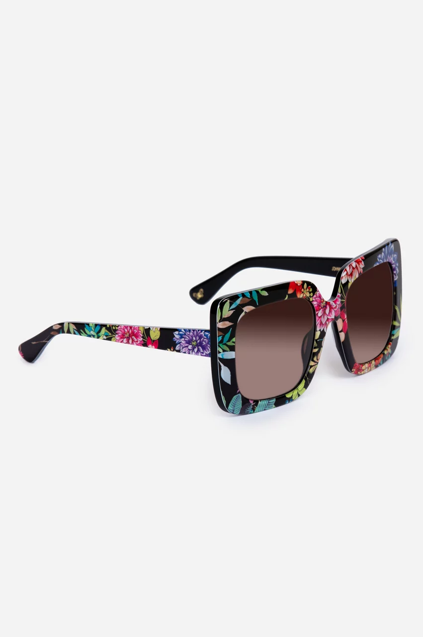 Johnny Was Sutton Sunglasses Printed Dreamer Noir