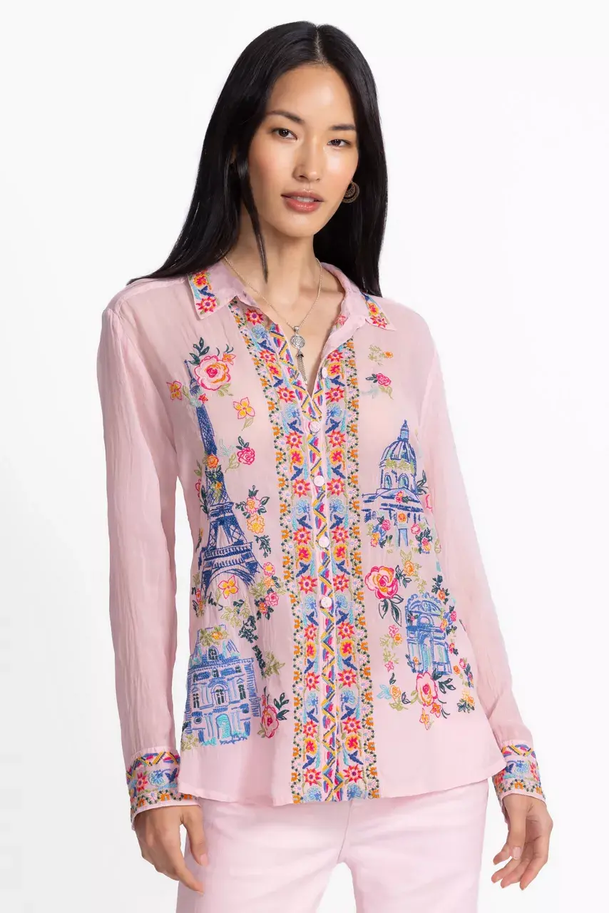 johnny was SYDNEE SHIRT Primrose Pink