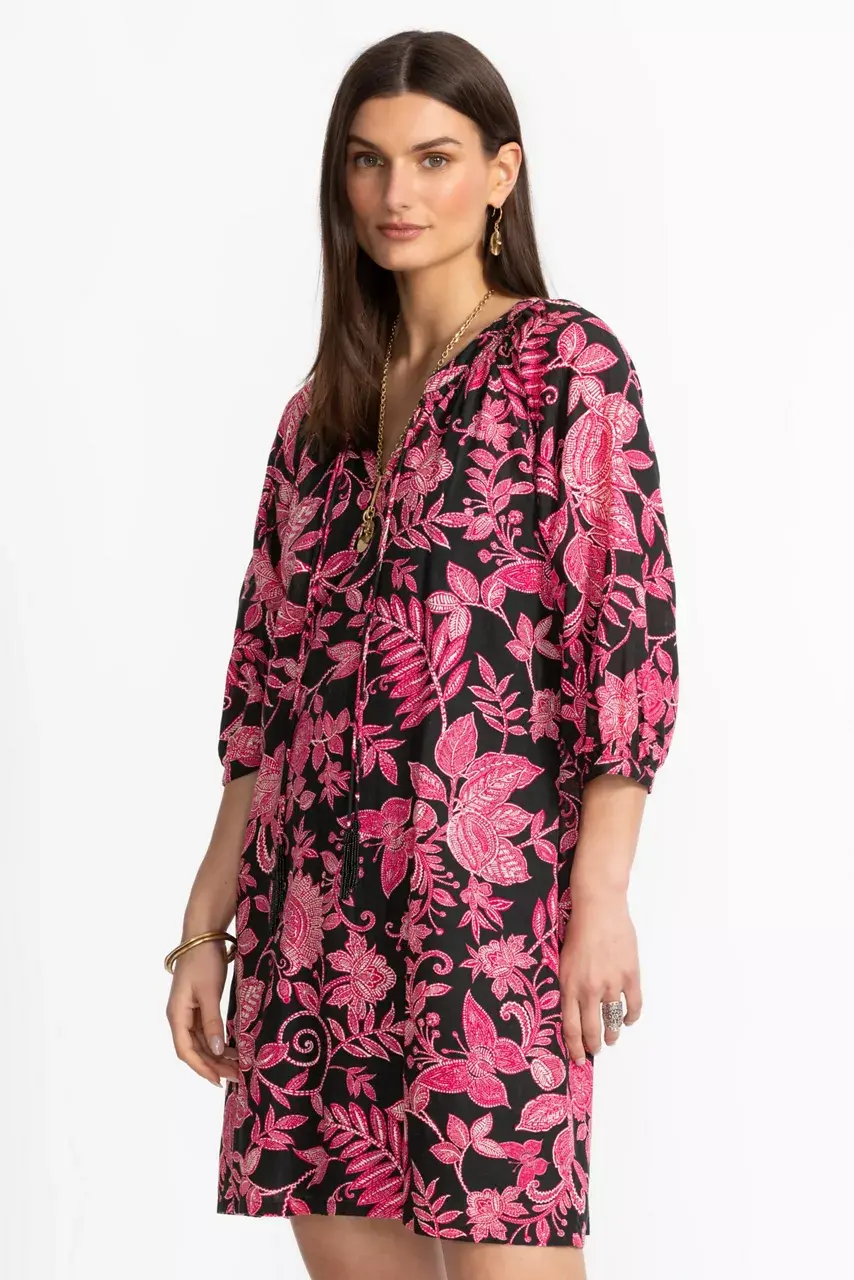 Johnny Was TASSEL DRESS Alycia Black