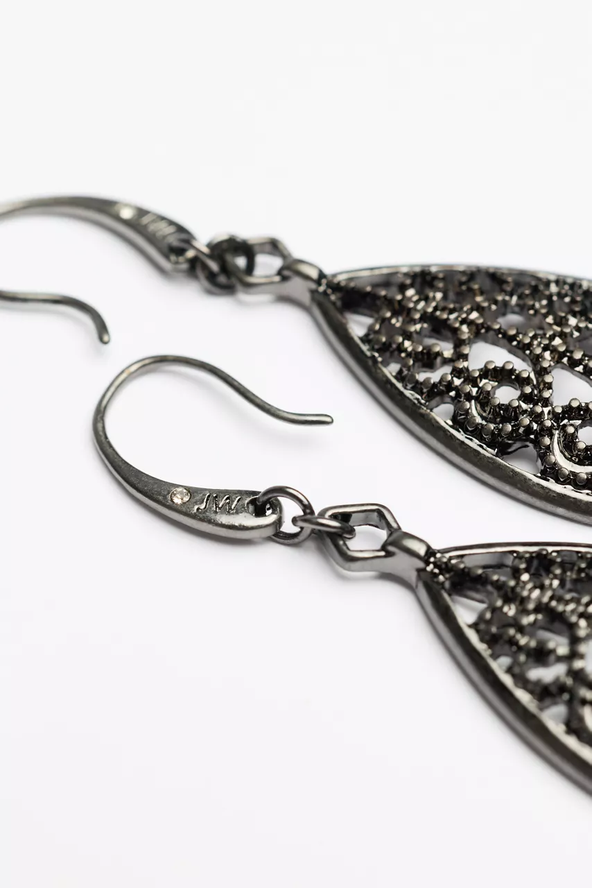 Johnny Was TEARDROP EARRINGS Silver