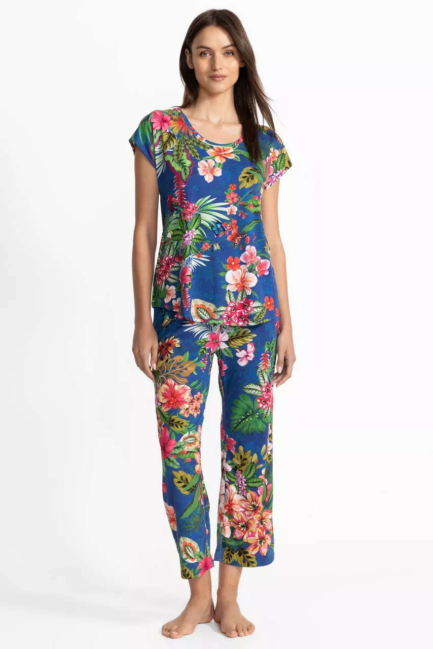 johnny was The Bobbie Crop Set Amorina Blue