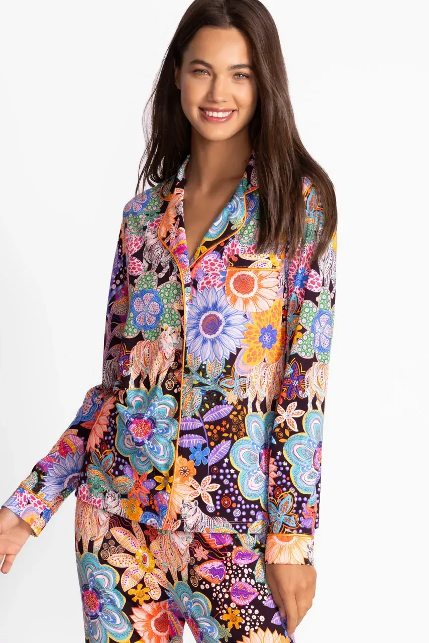 Johnny Was The Carly Pj Set Caetana Allover Print