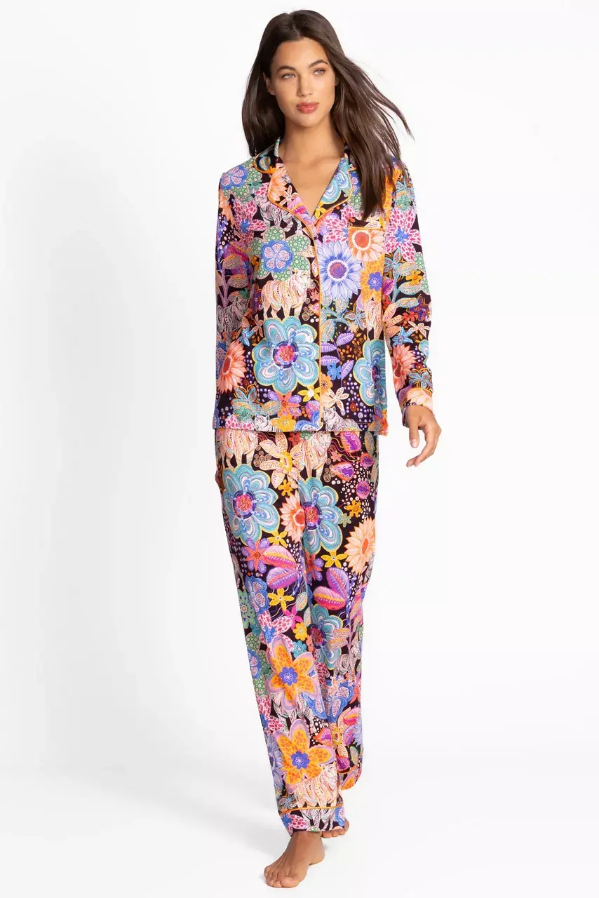 johnny was The Carly Pj Set Caetana Allover Print