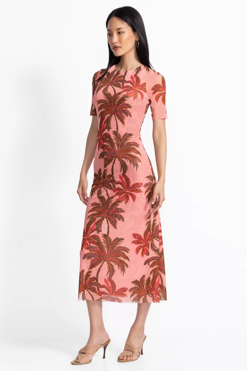 Johnny Was THE MESH MIDI DRESS Callie