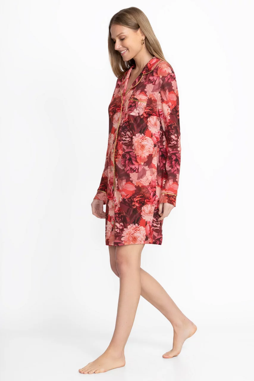 Johnny Was The Neena Long Sleeve Shirt Rosas