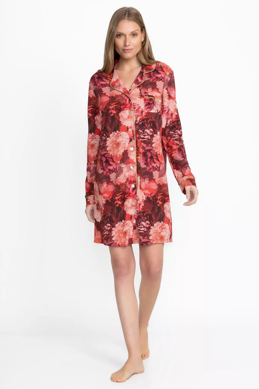 johnny was The Neena Long Sleeve Shirt Rosas