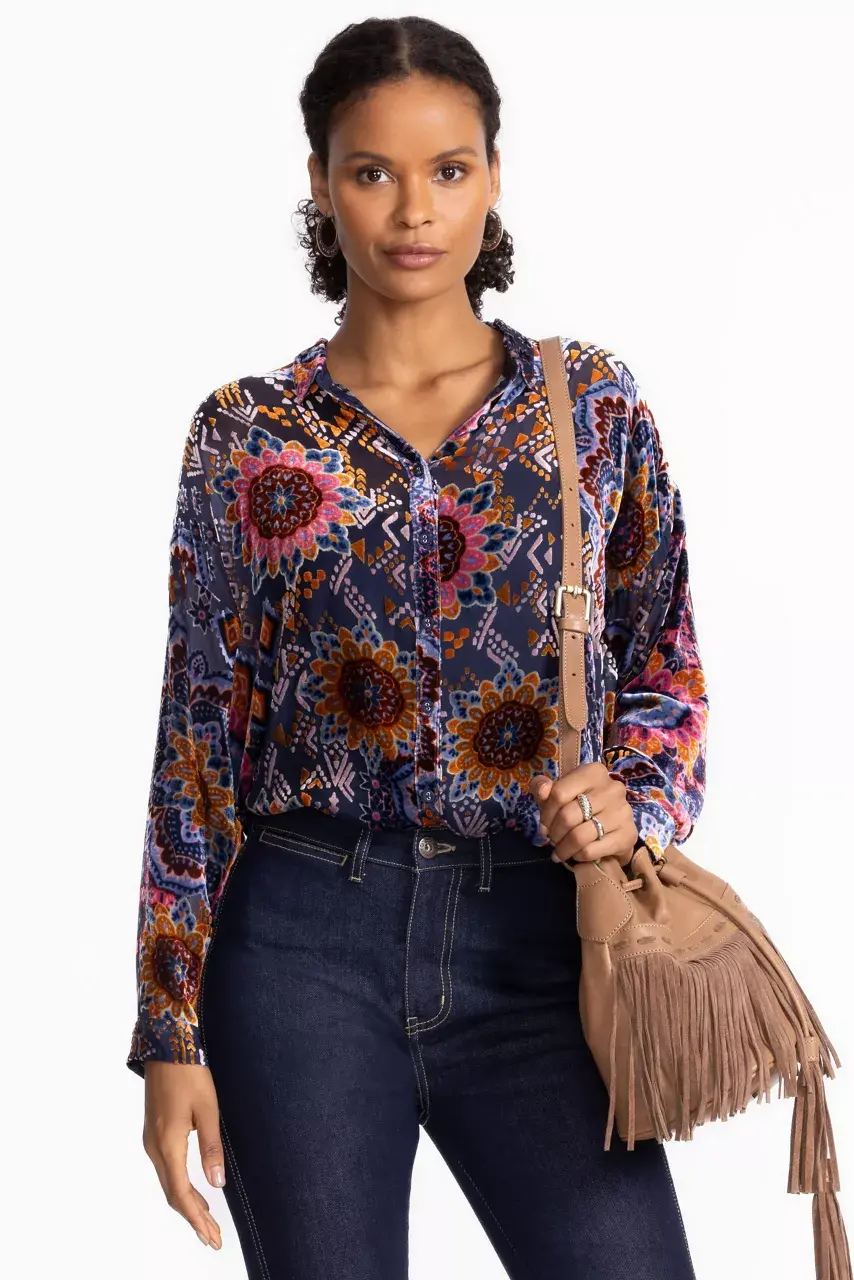 Johnny Was THE OVERSIZED AUDREY SHIRT Sisi