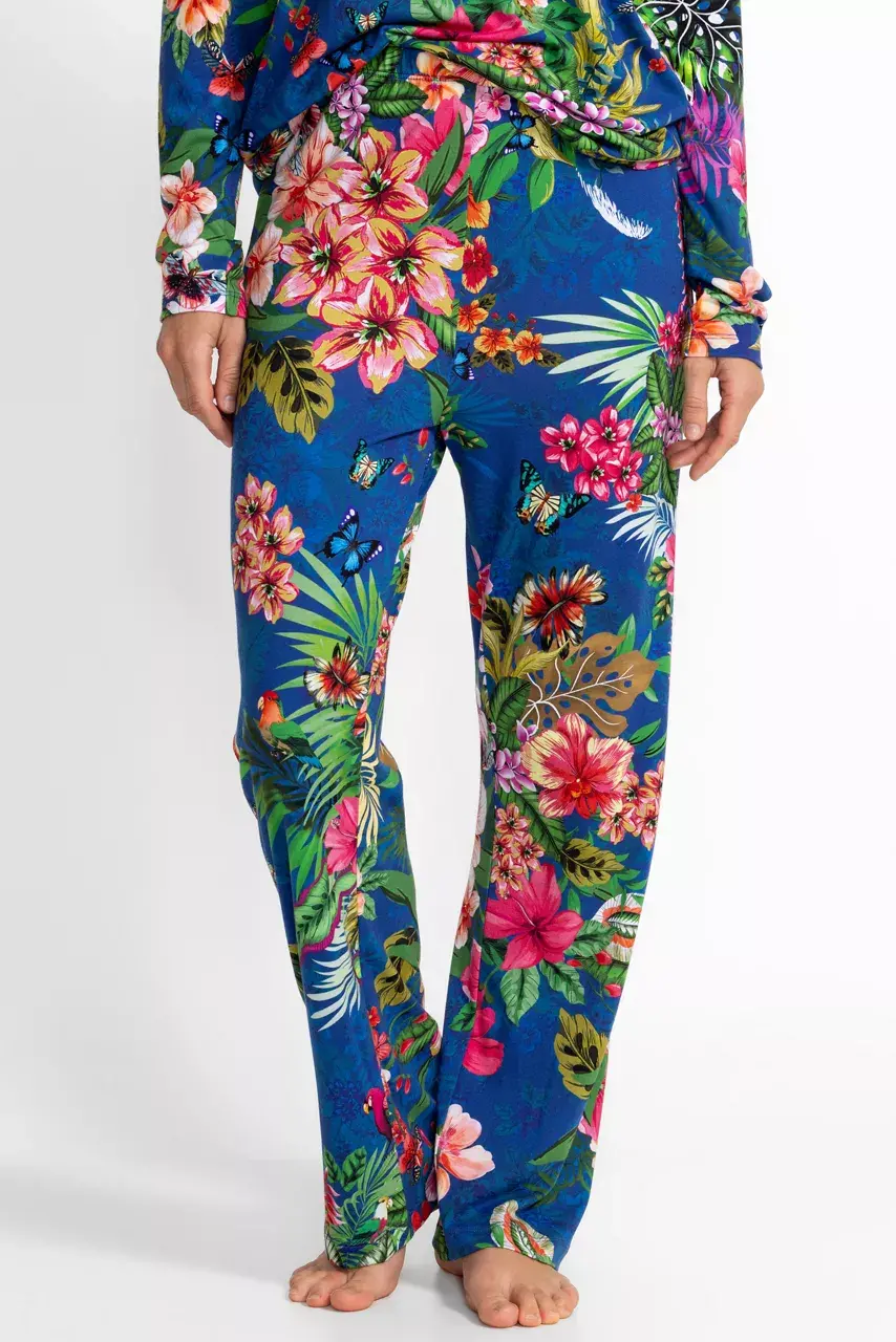 Johnny Was THE RAGLAN PJ SET Amorina Blue