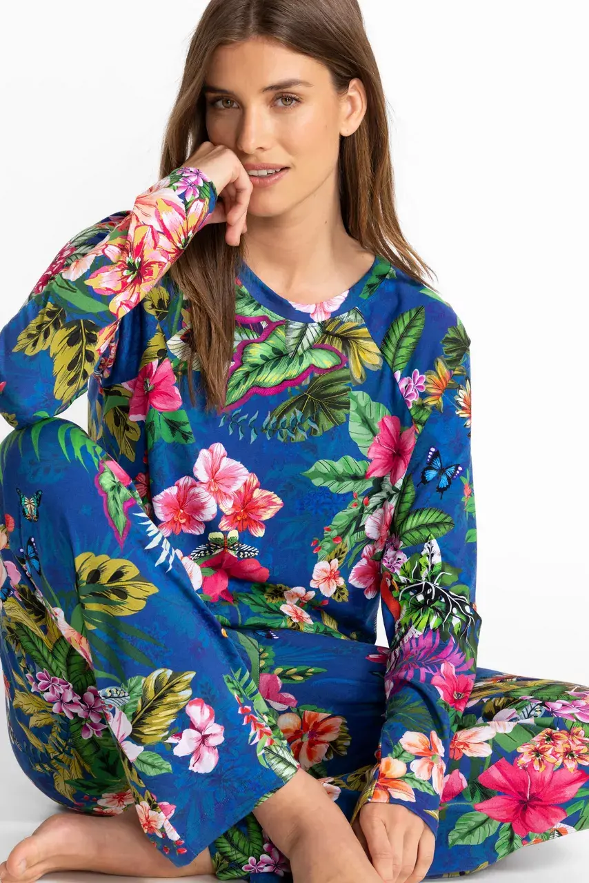 johnny was THE RAGLAN PJ SET Amorina Blue