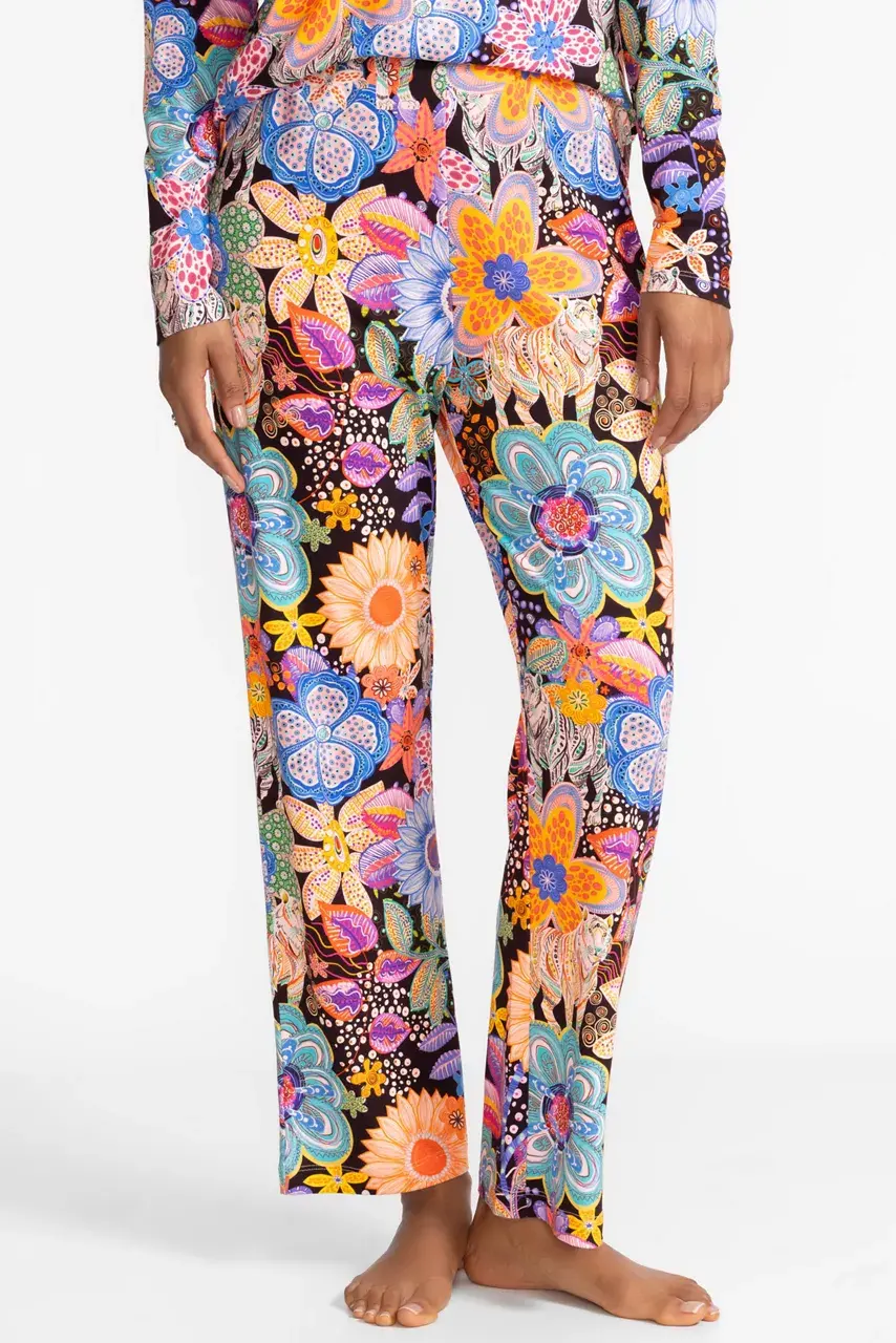 Johnny Was THE RAGLAN PJ SET Caetana Allover Print