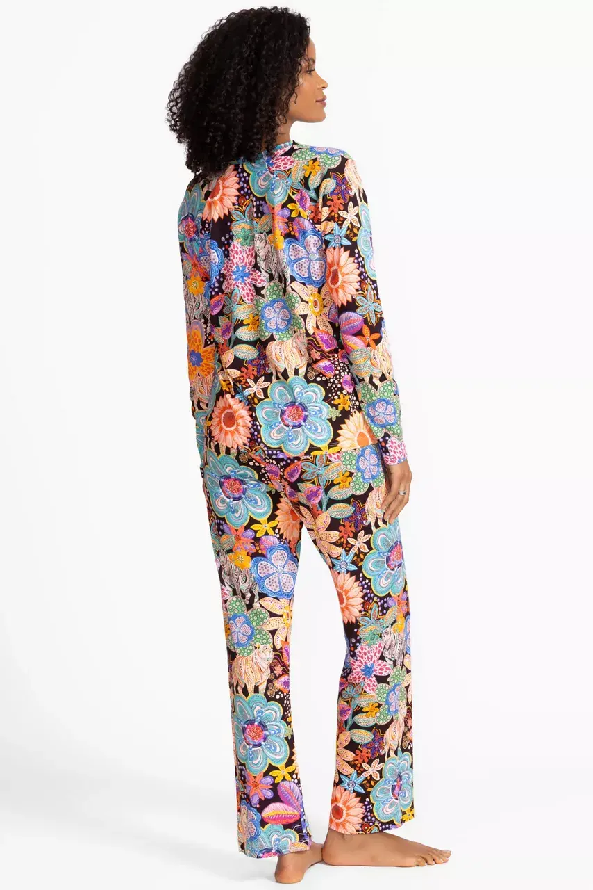Johnny Was THE RAGLAN PJ SET Caetana Allover Print