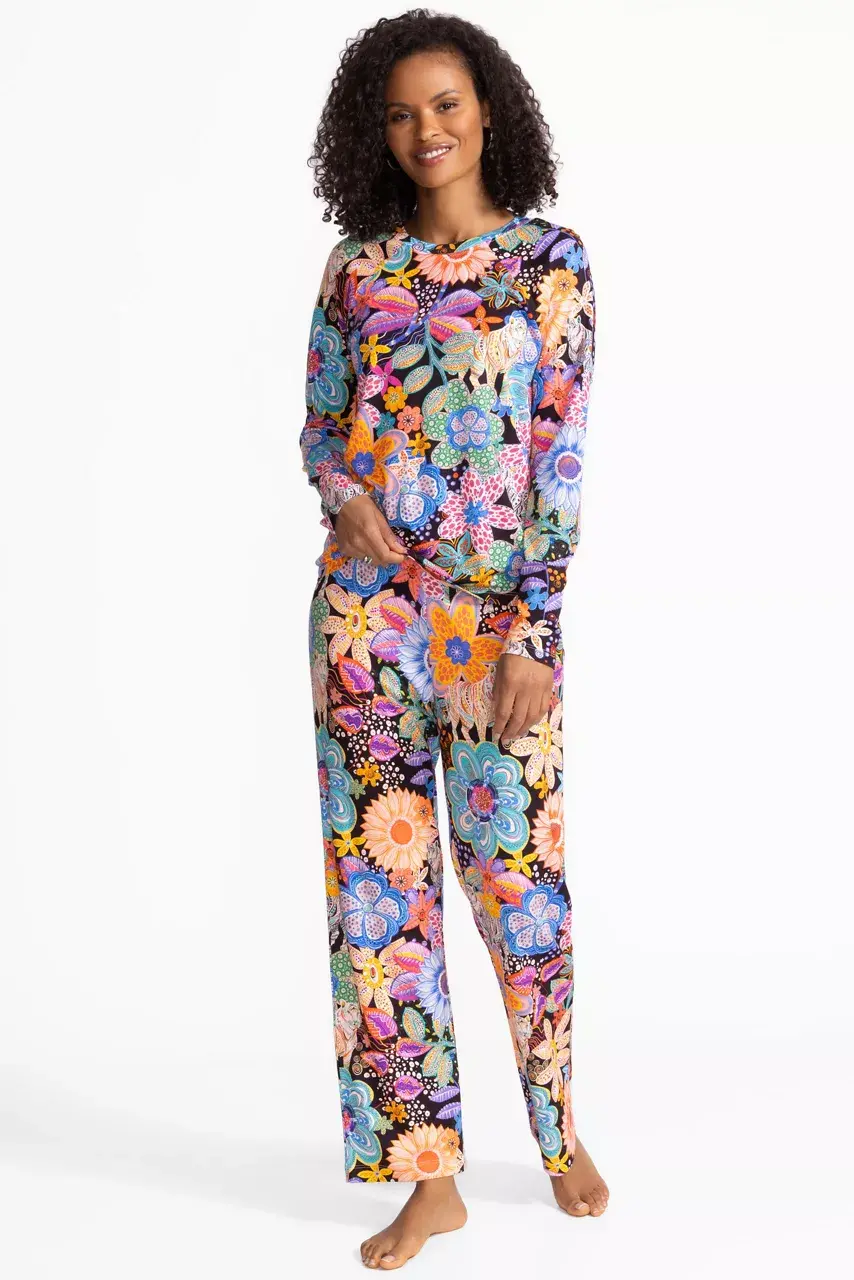 johnny was THE RAGLAN PJ SET Caetana Allover Print