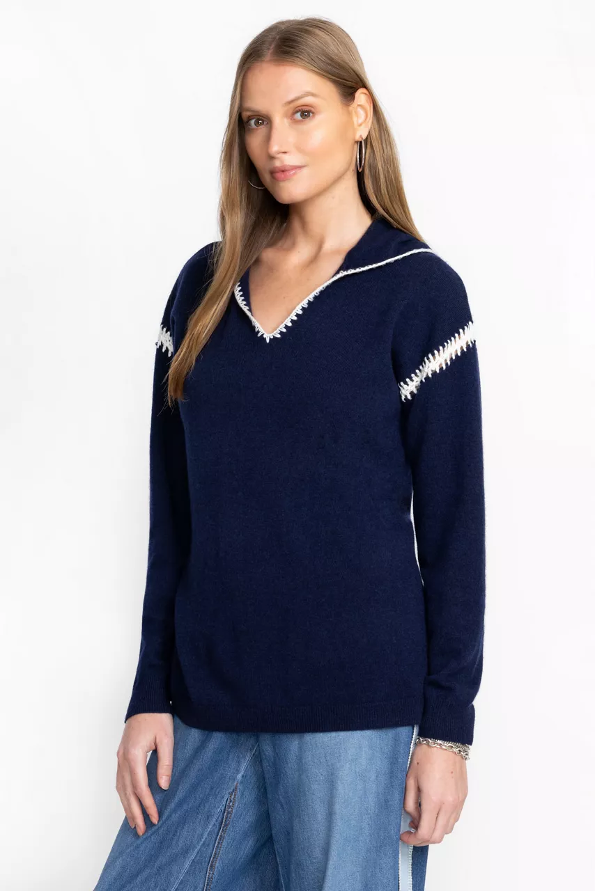 johnny was THE WHIPSTITCH HOODIE Navy