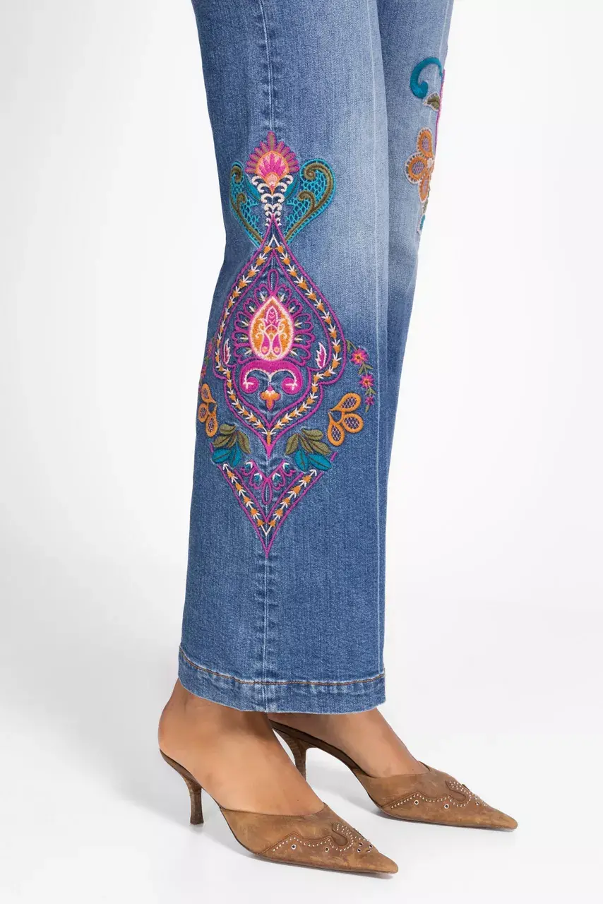 Johnny Was THE WIDE LEG JEAN Medium Wash