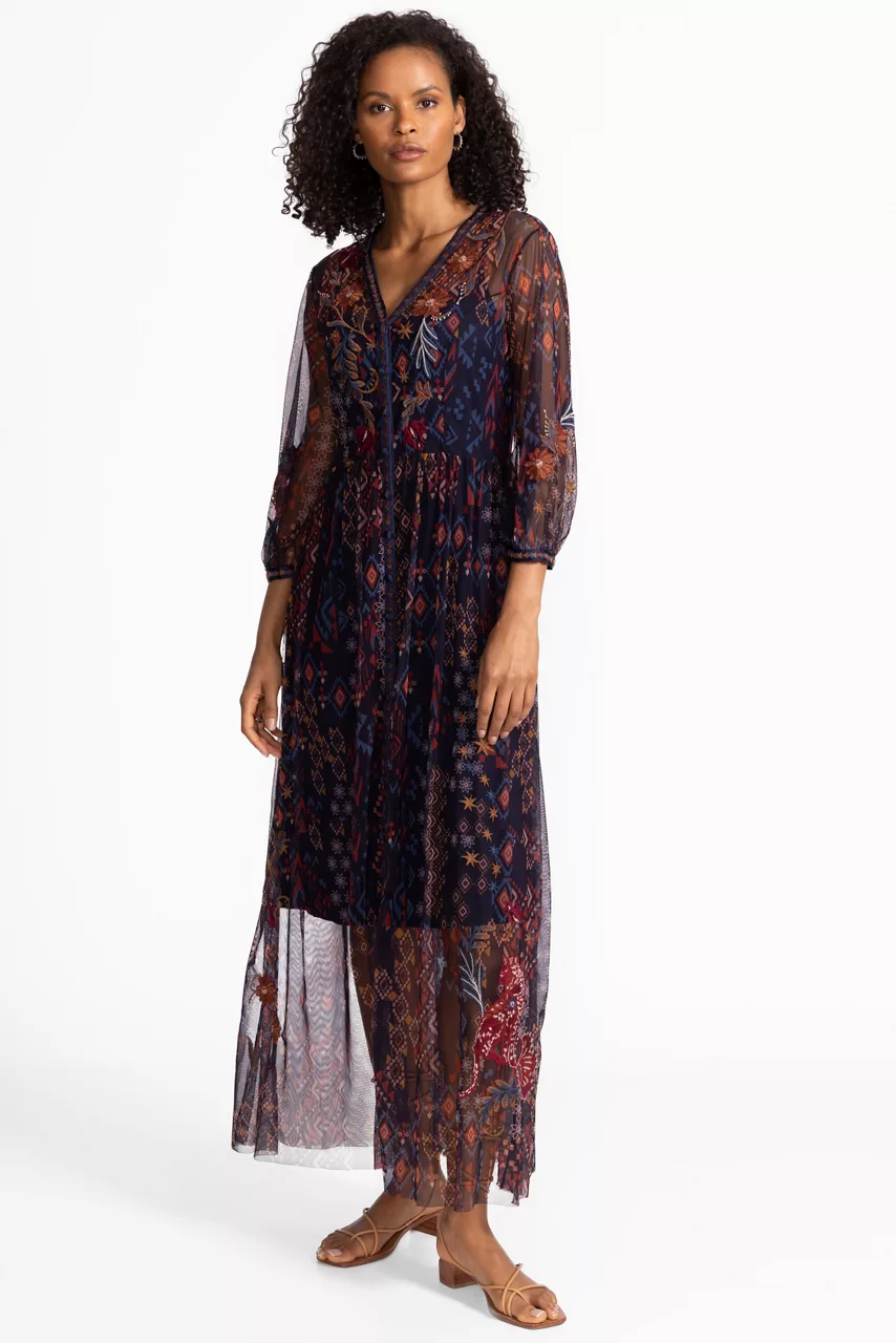 johnny was THEIA MESH DRESS Monika