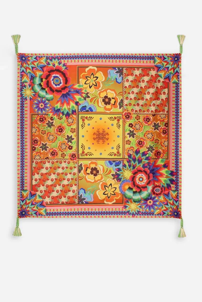 johnny was TIEDYE SILK SCARF Tiedye Scarf Print