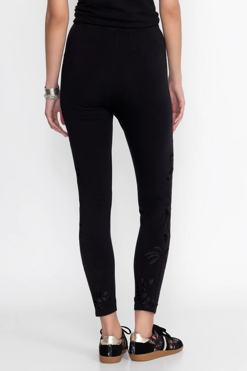 Johnny Was TONAL LEGGING Black