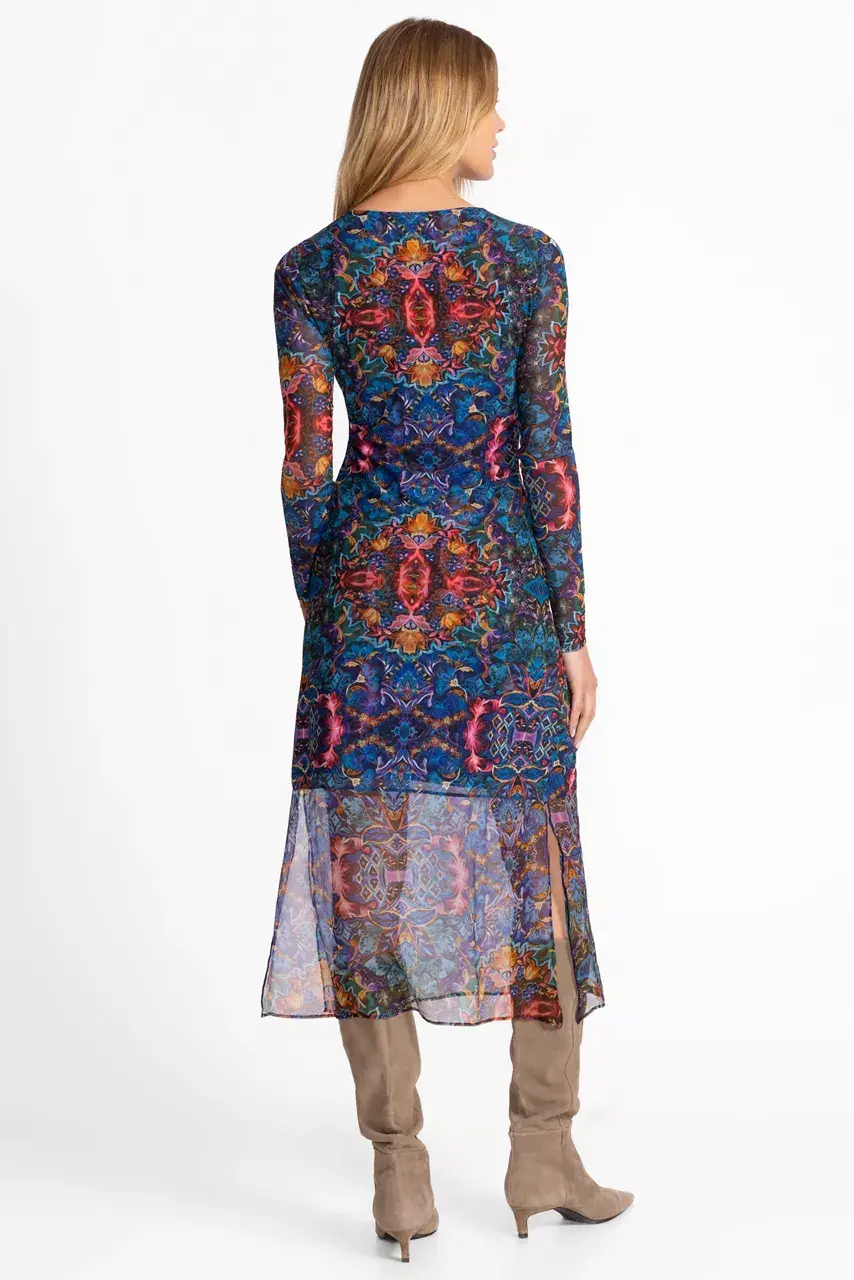 Johnny Was TULUS MESH MIDI DRESS Ottalie