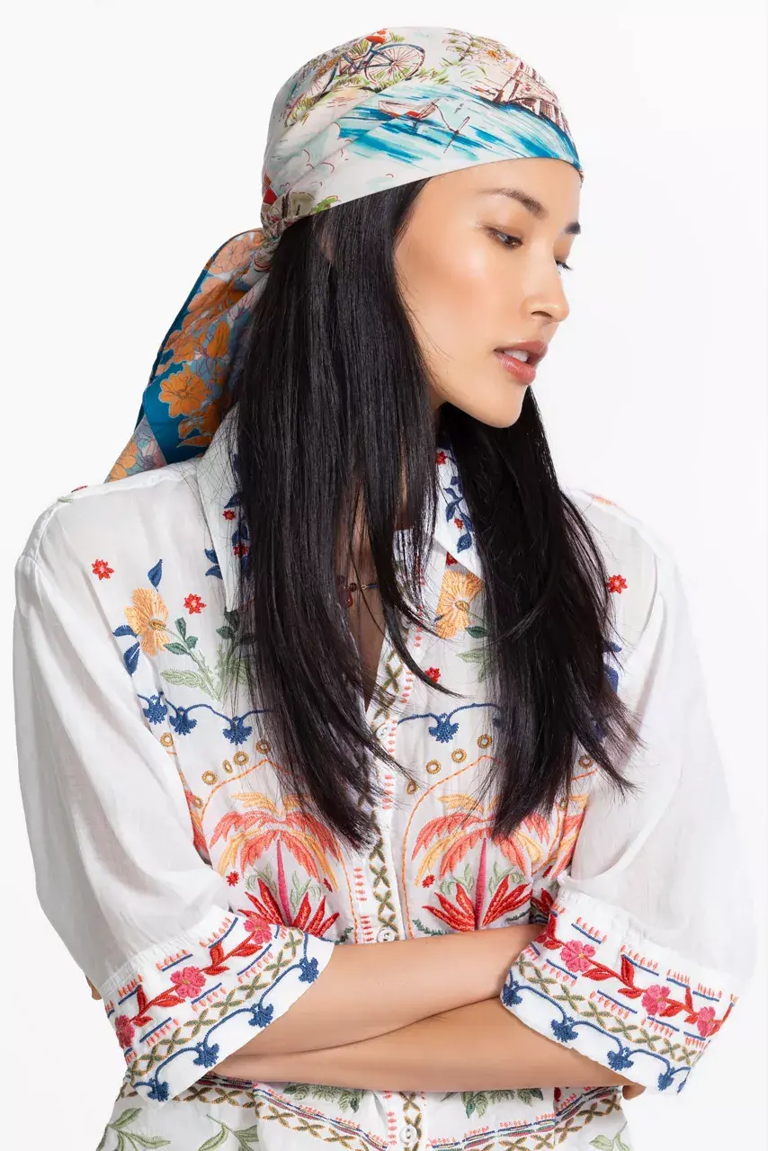 Johnny Was VAKASH HEAD SCARF Vakash