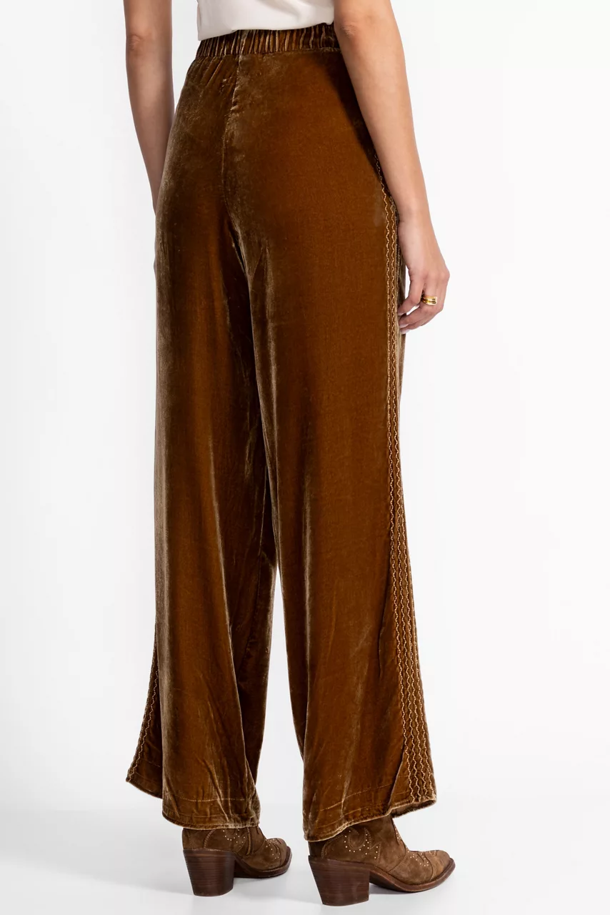 Johnny Was VELVET PANT Antique Gold