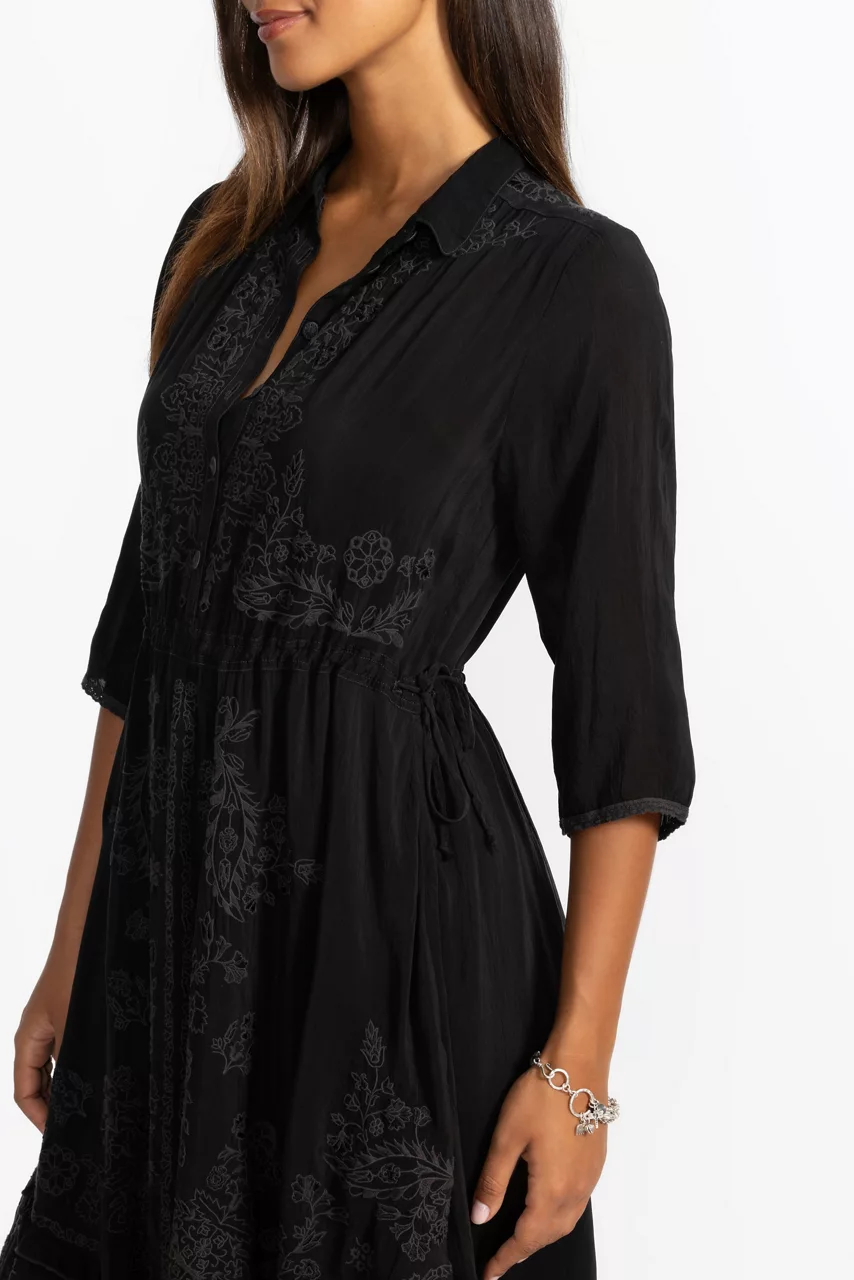 Johnny Was VIPIANA DRESS Black